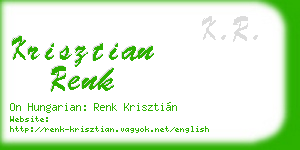 krisztian renk business card